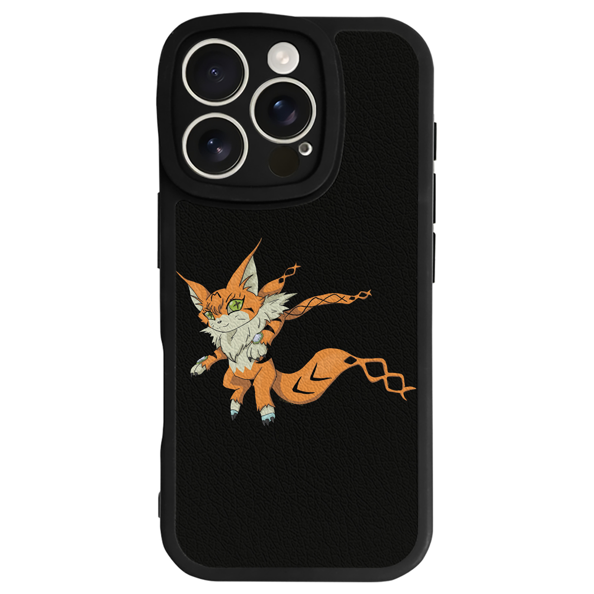 （画像用） Digimon デジタルモンスター/デジモン 【iPhone 16シリーズ対応】シリコンスマホケース（レザー調） 材質：シリコン